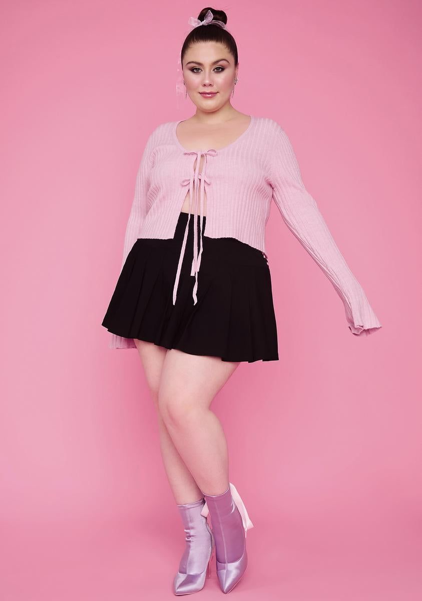 She's Heating Up Tie Front Cardigan sold by Dolls Kill product image thumbnail 3