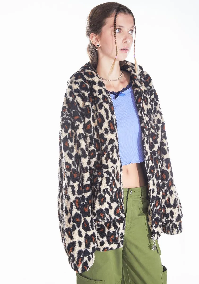 It's A Fuzzy Story Hooded Jacket sold by Dolls Kill product image thumbnail 2