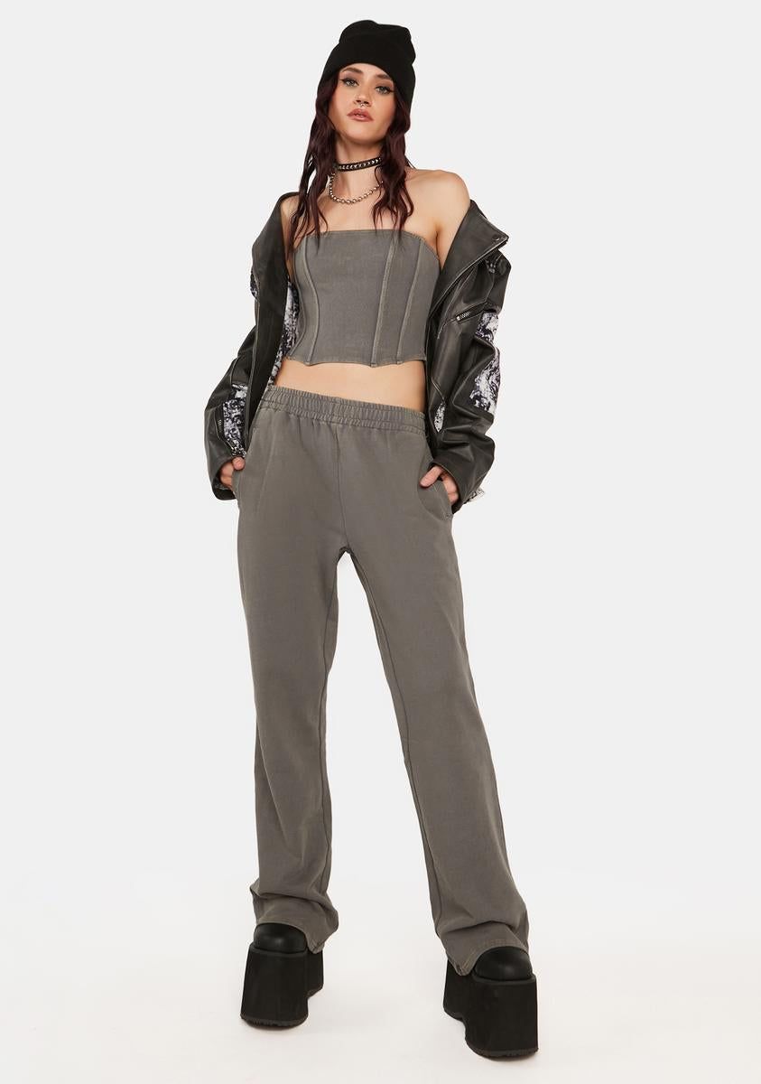 Just Relax Low-Rise Sweatpants sold by Dolls Kill product image thumbnail 2
