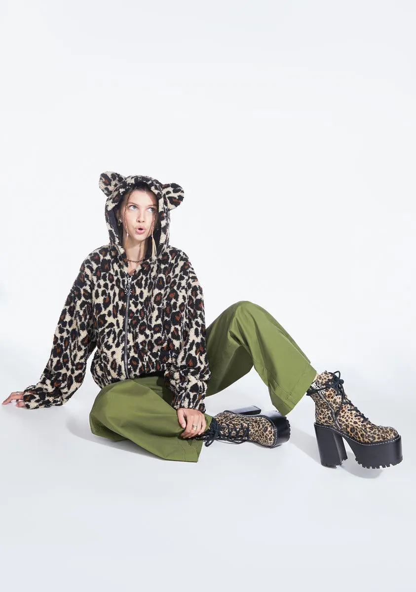 It's A Fuzzy Story Hooded Jacket sold by Dolls Kill product image thumbnail 3