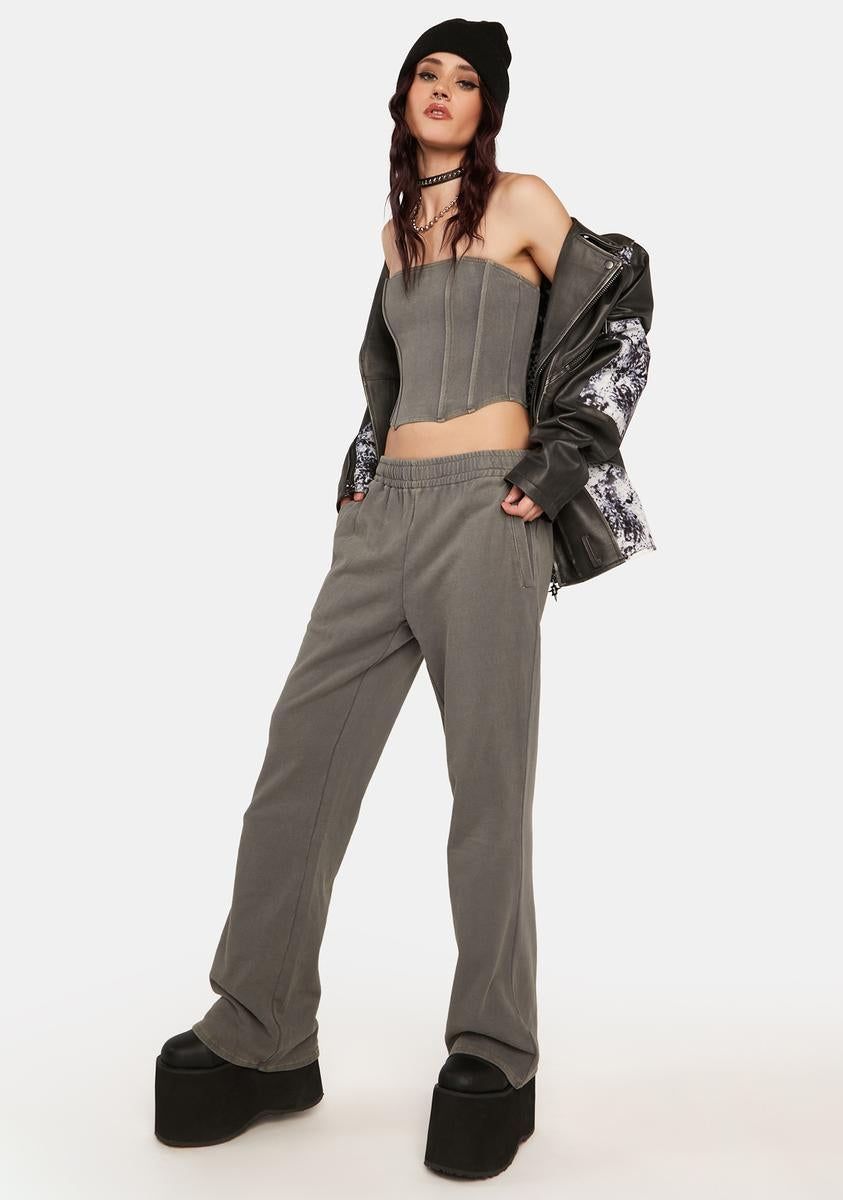 Just Relax Low-Rise Sweatpants sold by Dolls Kill product image thumbnail 3