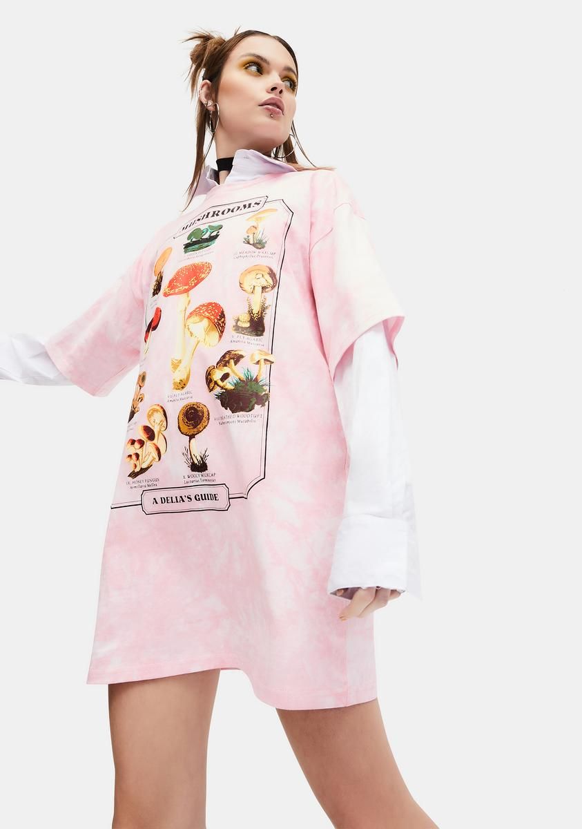 Mushroom Guide Graphic Tee sold by Dolls Kill product image thumbnail 2