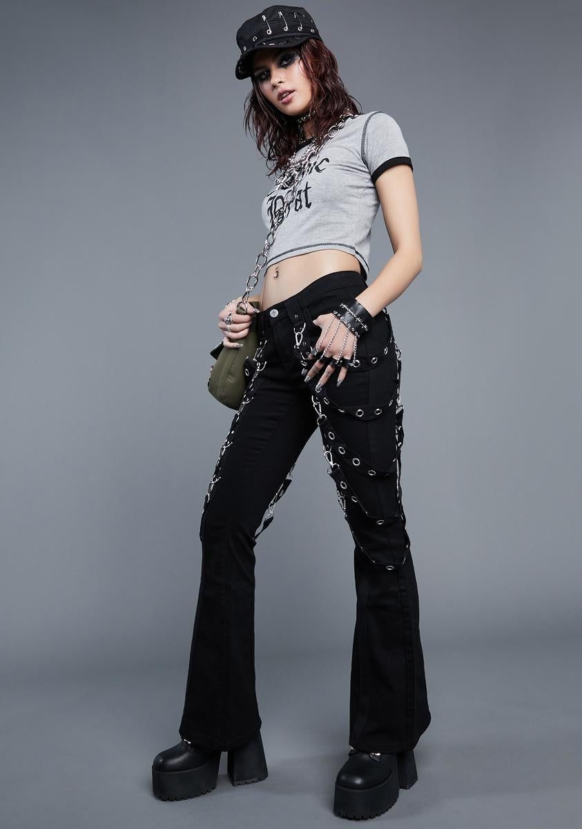 Wreak Havoc Flared Pants sold by Dolls Kill product image thumbnail 3