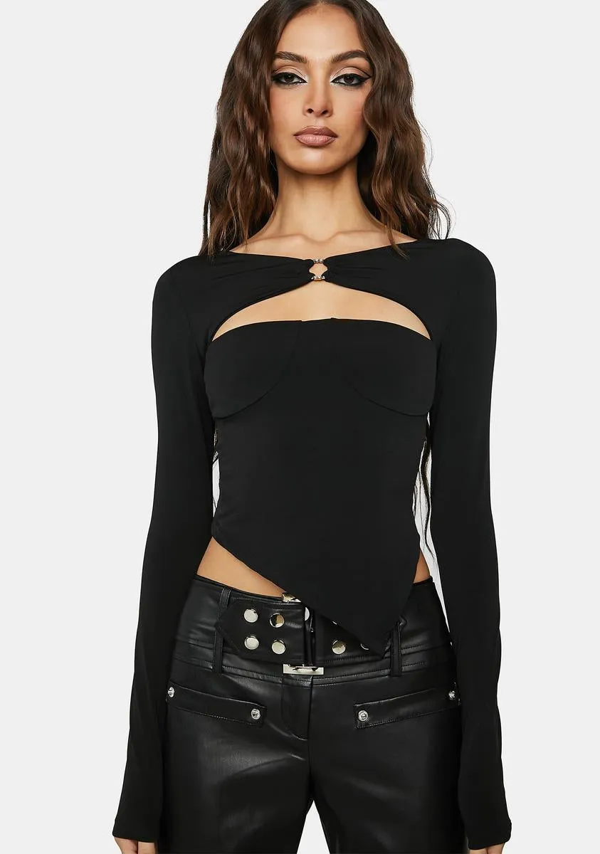 Effie Cut Out Top sold by Dolls Kill