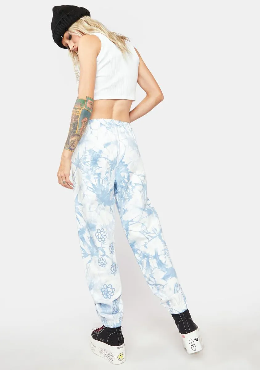 Peace & Petals Tie Dye Sweatpants sold by Dolls Kill product image thumbnail 4