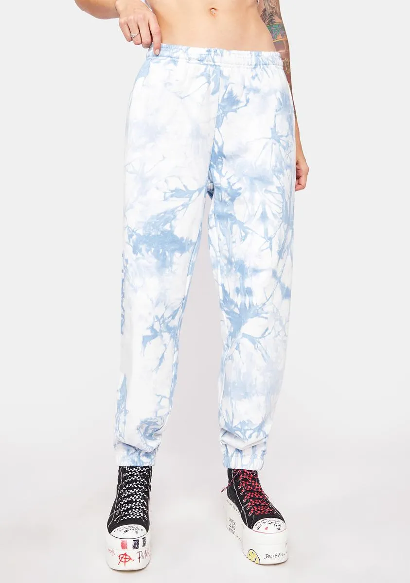 Peace & Petals Tie Dye Sweatpants sold by Dolls Kill product image thumbnail 2