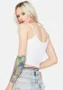 Sparks Fly Ribbed Crop Tank sold by Dolls Kill