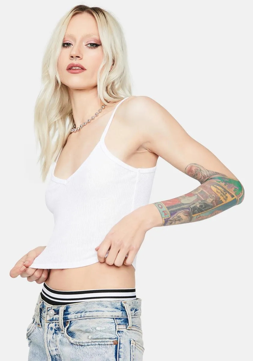 Sparks Fly Ribbed Crop Tank sold by Dolls Kill product image thumbnail 2