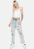 Sparks Fly Ribbed Crop Tank sold by Dolls Kill