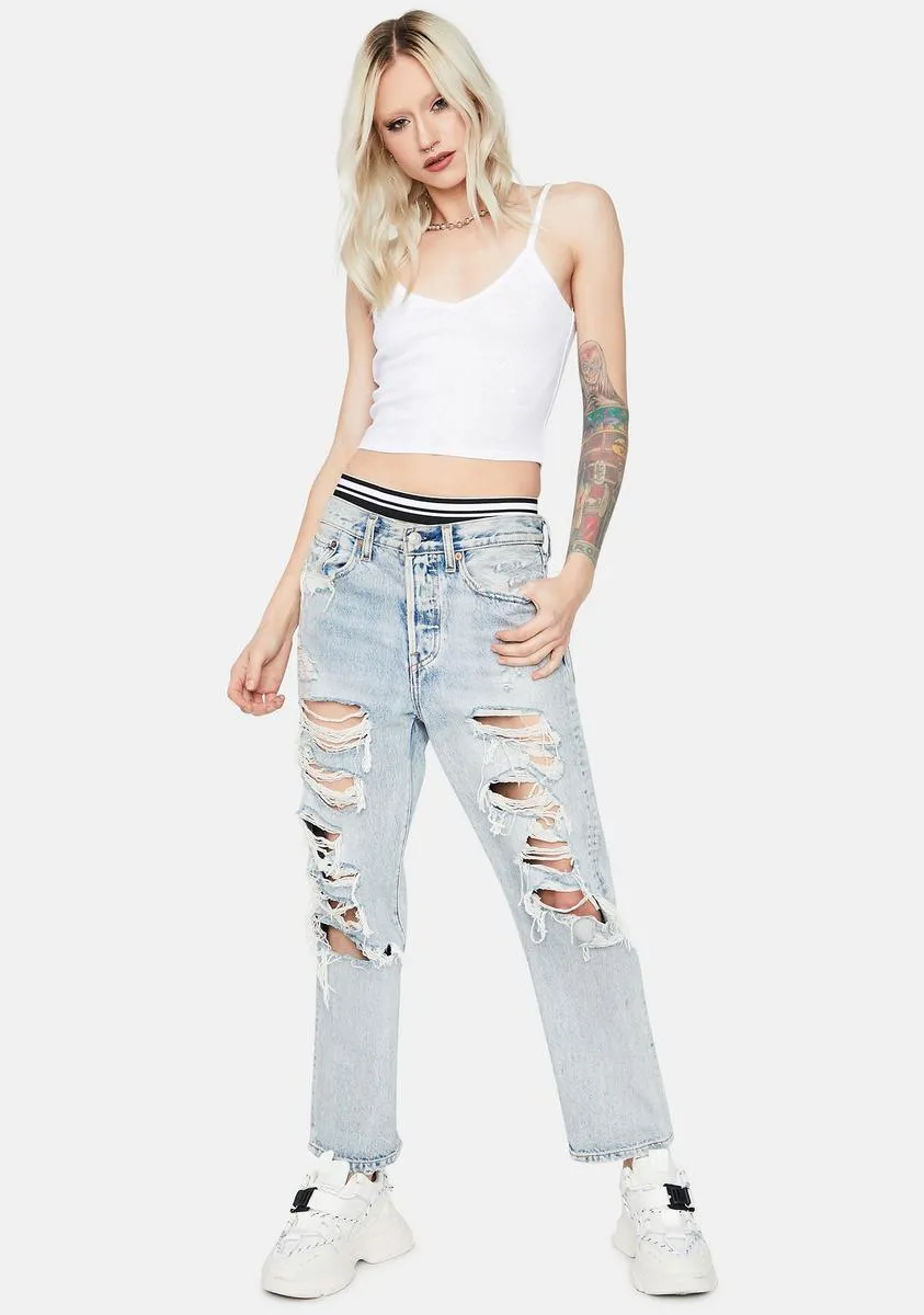 Sparks Fly Ribbed Crop Tank sold by Dolls Kill product image thumbnail 3