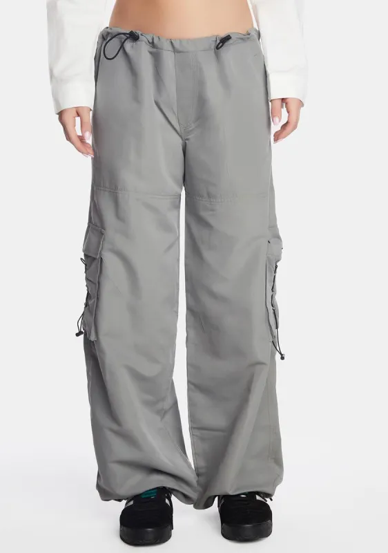 Fabio Wide Leg Cargo Trousers sold by Dolls Kill