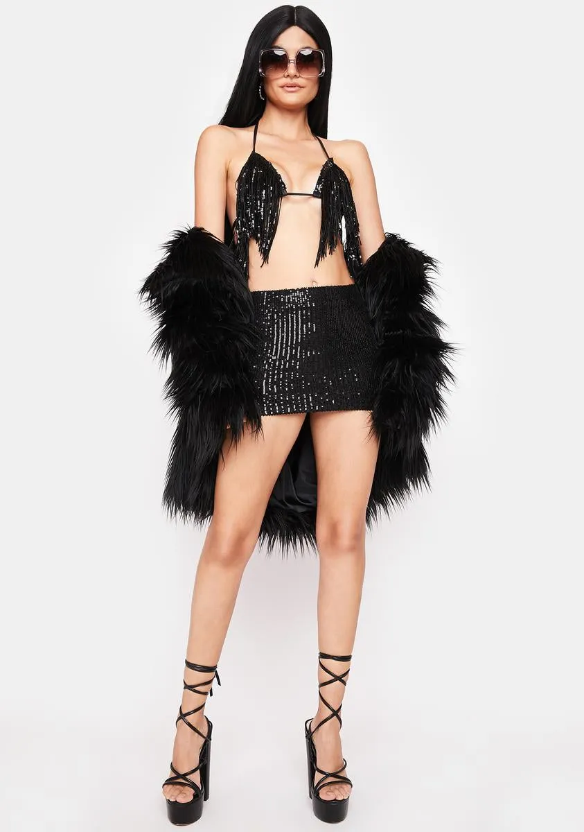 Slick Sparkle And Shine Sequin Skirt sold by Dolls Kill product image thumbnail 3