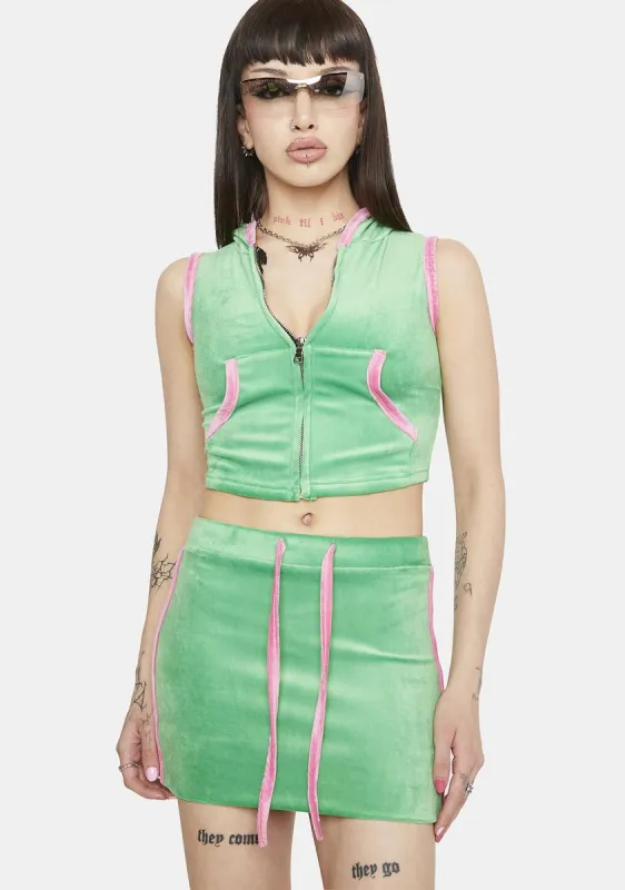 Envy Boardwalk Baddie Skirt Set sold by Dolls Kill