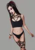 Can't Blame Me Strappy Bikini Set sold by Dolls Kill