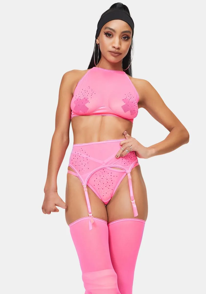 Candy Lust With Luxury Sheer 3-Piece Garter Set sold by Dolls Kill