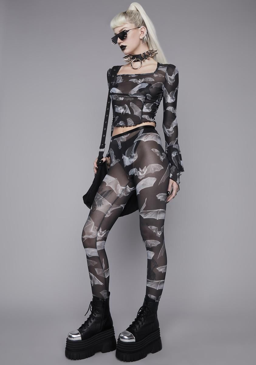 Deadly Echo Mesh Leggings sold by Dolls Kill product image thumbnail 2