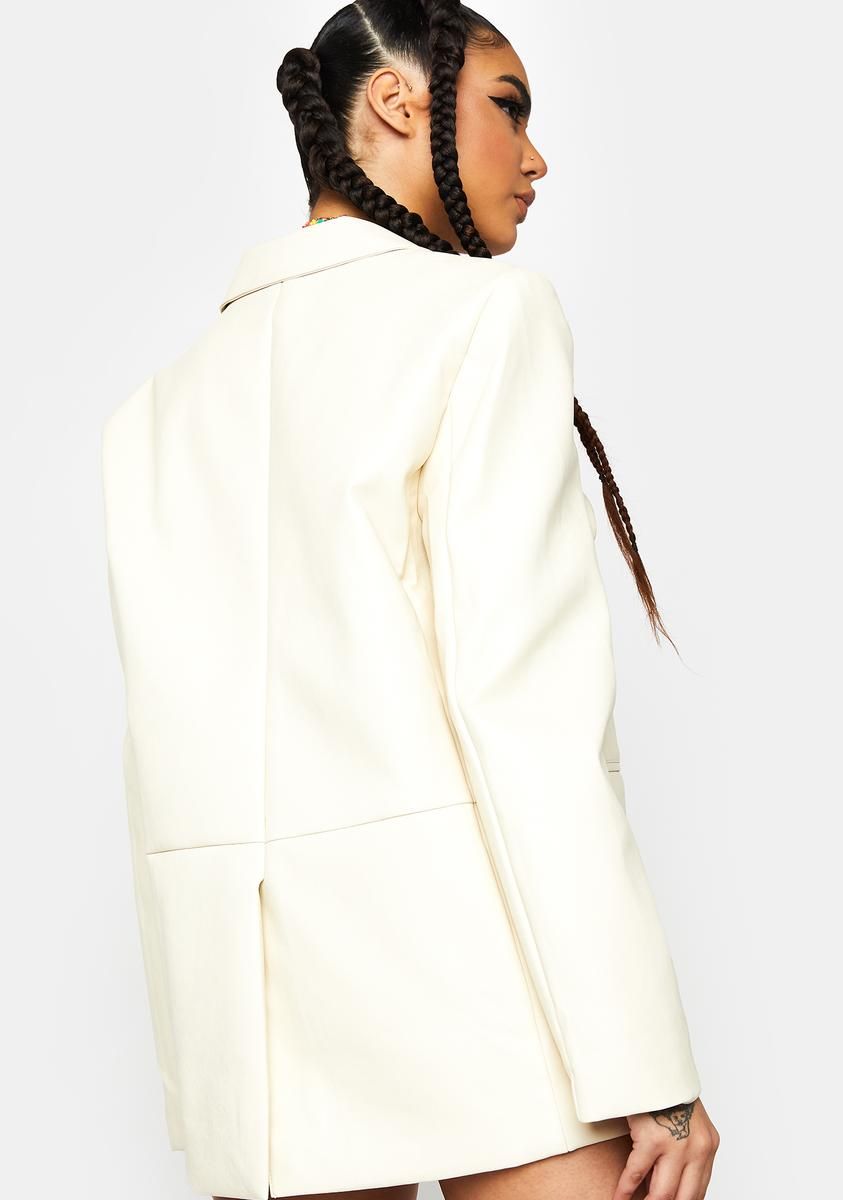 Change Of Scenery Vegan Leather Blazer sold by Dolls Kill product image thumbnail 4