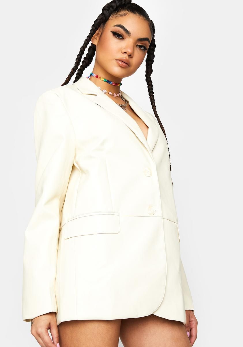 Change Of Scenery Vegan Leather Blazer sold by Dolls Kill product image thumbnail 2