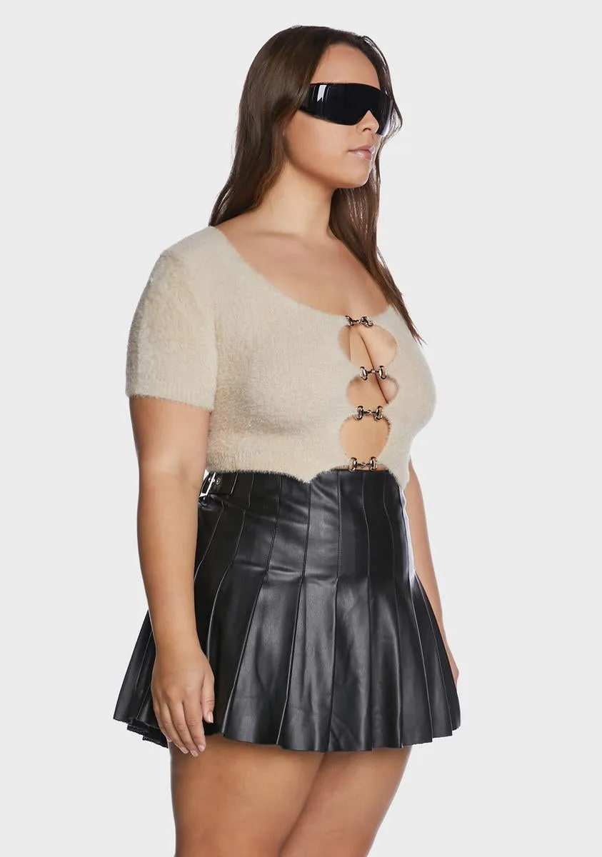 Plus Stunner Status Cropped Sweater sold by Dolls Kill product image thumbnail 4