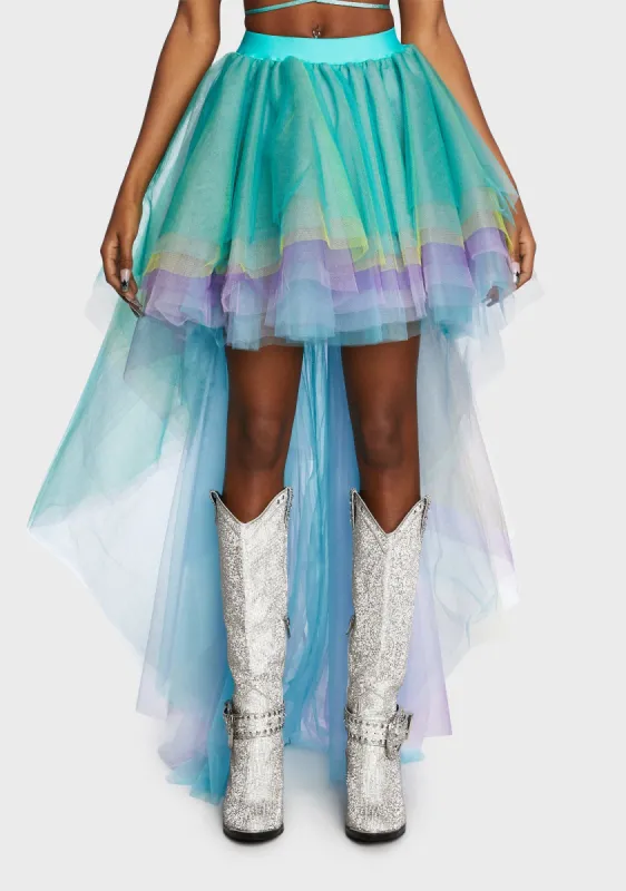 Nymph Princess Tulle Skirt - Pastel sold by Dolls Kill