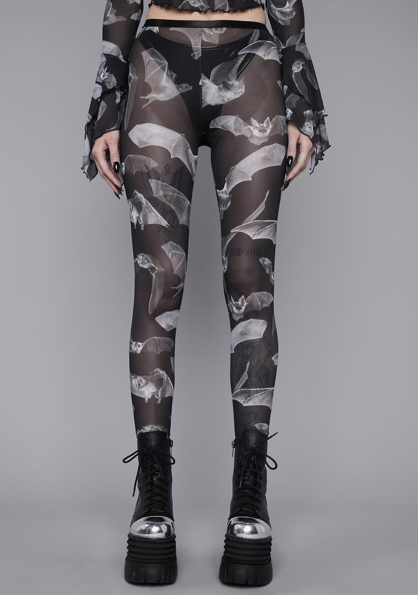 Deadly Echo Mesh Leggings sold by Dolls Kill