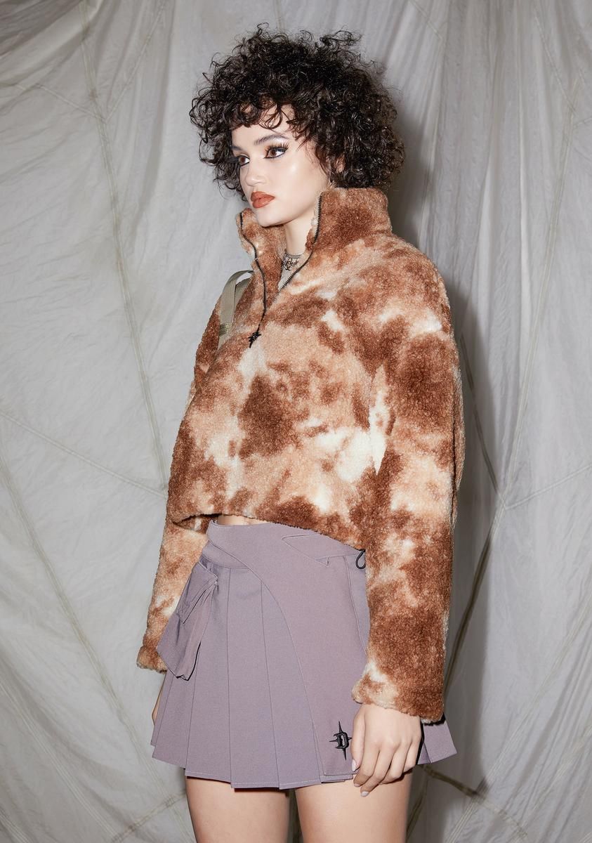 Reverb Desert Camo Sherpa Pullover sold by Dolls Kill product image thumbnail 2