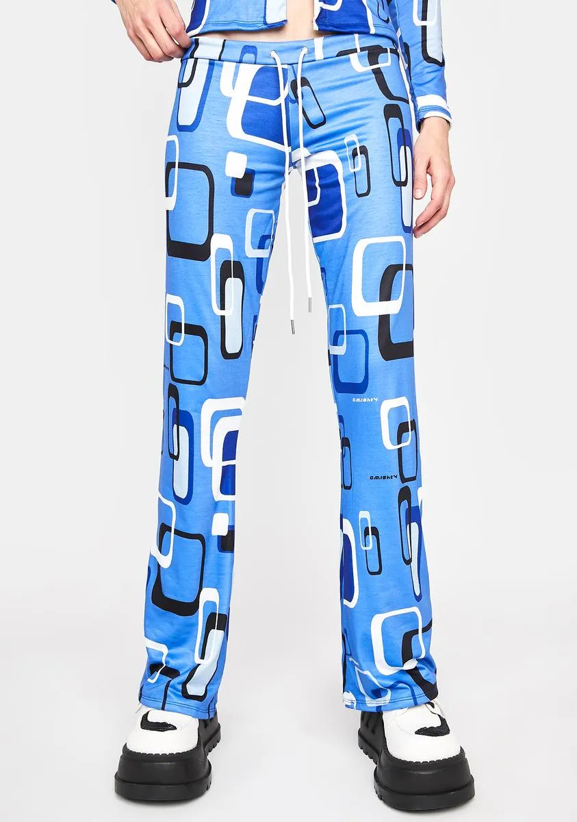 Blue Telly Wide Leg Pants sold by Dolls Kill