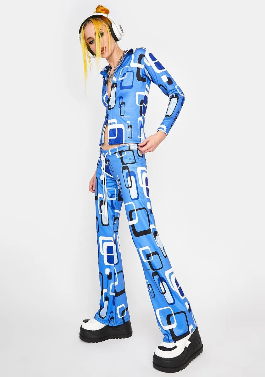 Blue Telly Wide Leg Pants sold by Dolls Kill product image thumbnail 2