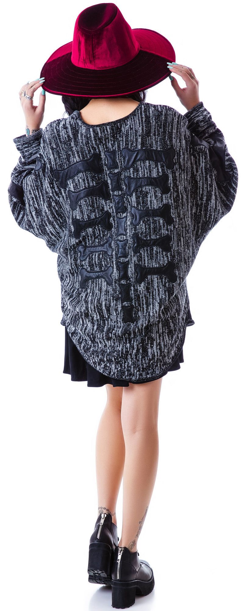 Back Boned Knitted Cape sold by Dolls Kill product image thumbnail 4