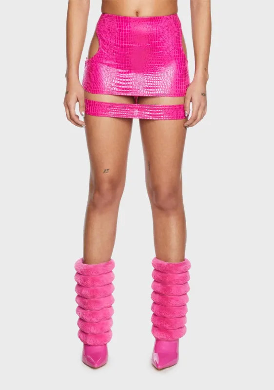 Socialite Behavior Cut-Out Mini Skirt sold by Dolls Kill