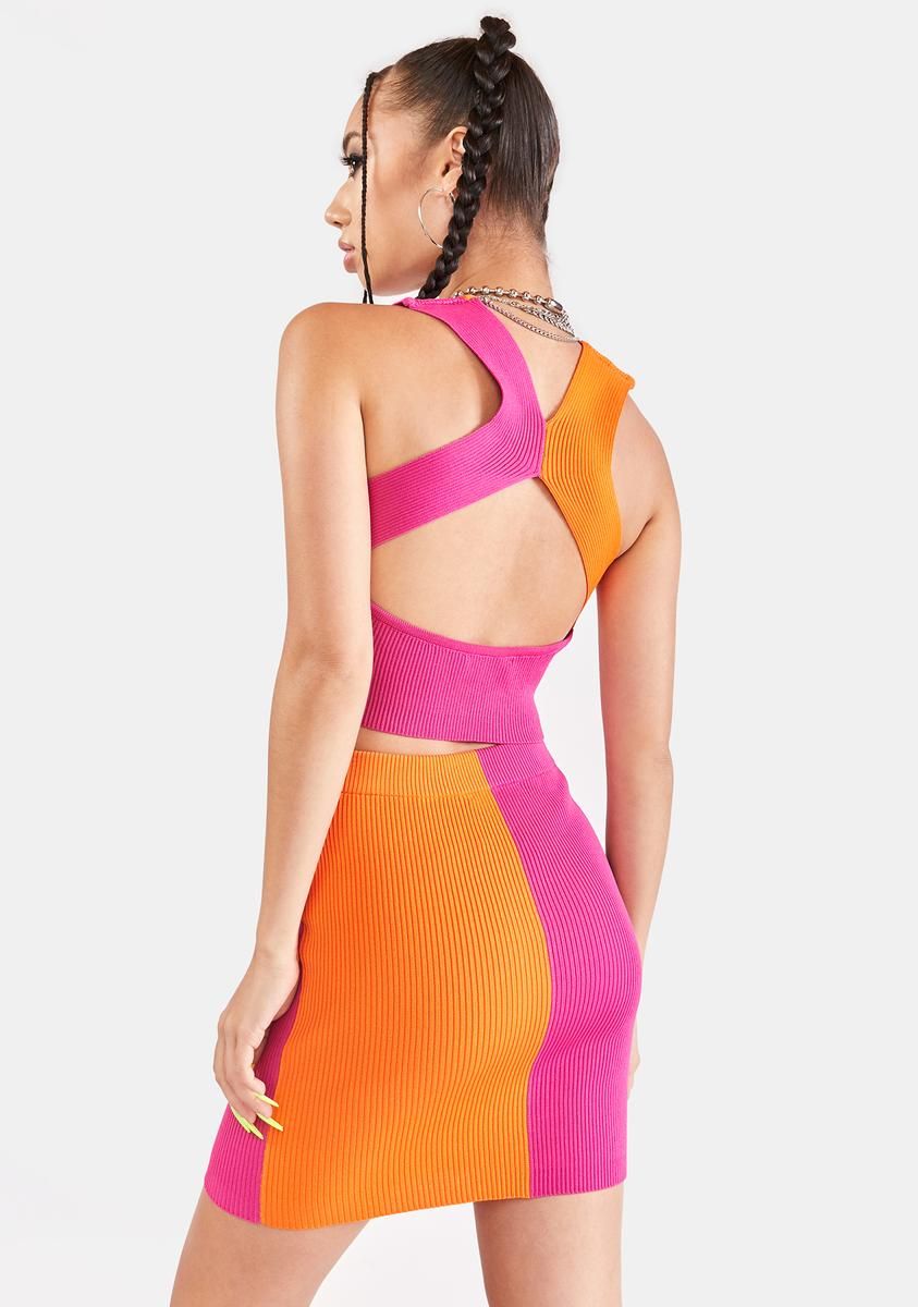 Sour Candy Two Tone Skirt Set sold by Dolls Kill product image thumbnail 4