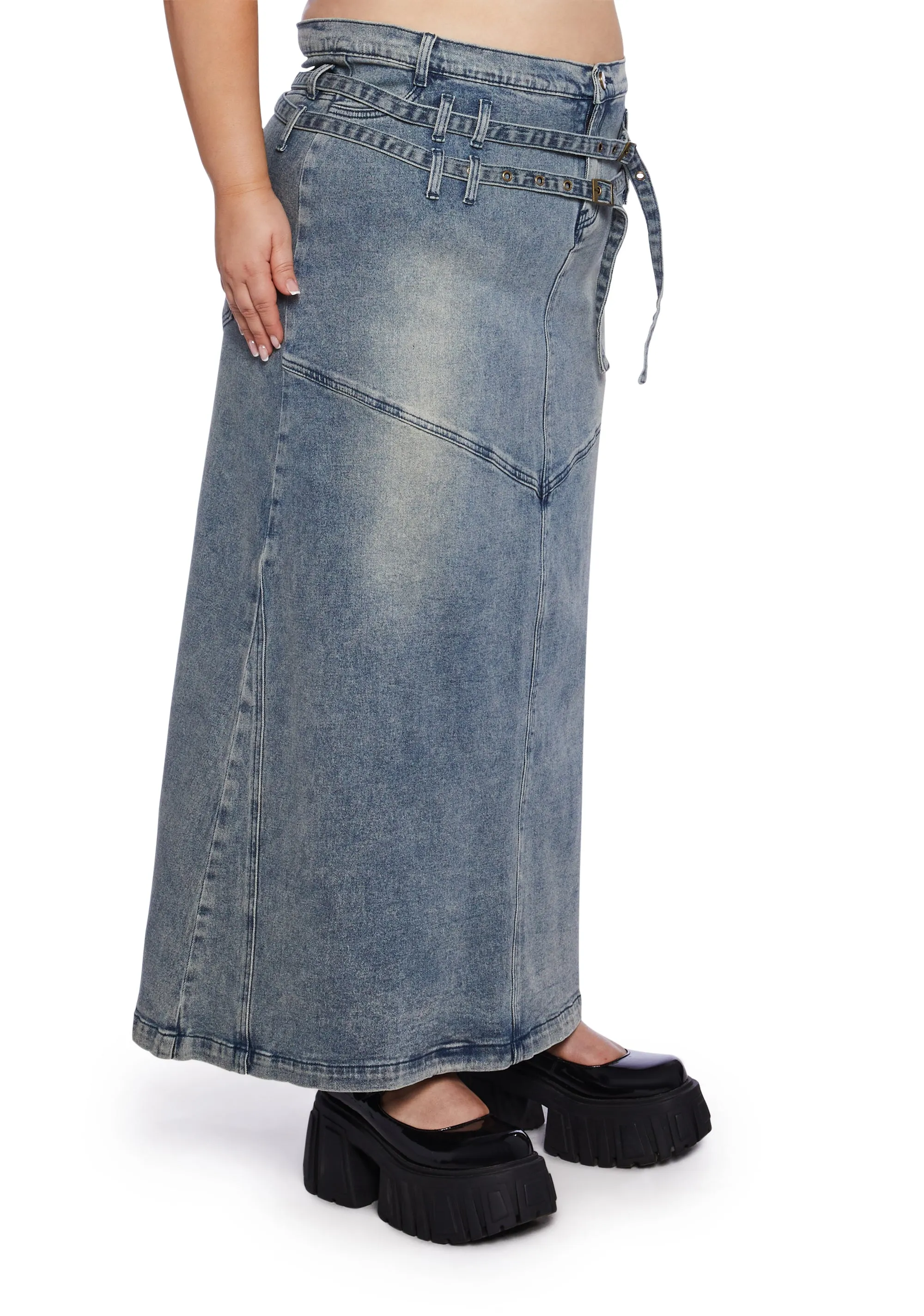 Plus Worry Less Maxi Skirt sold by Dolls Kill product image thumbnail 3