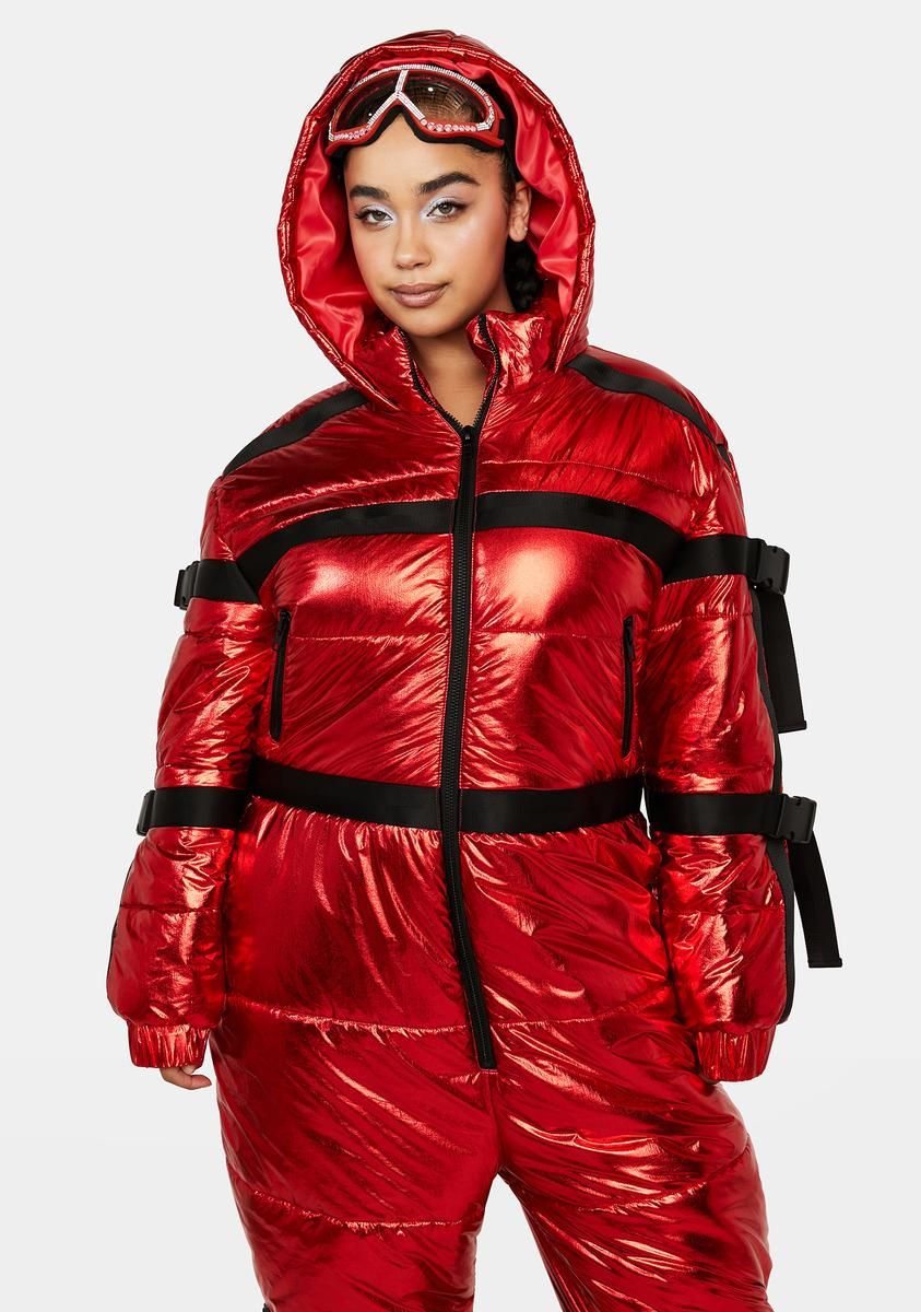 Plus Berry Delighted Metallic Snowsuit sold by Dolls Kill product image thumbnail 2