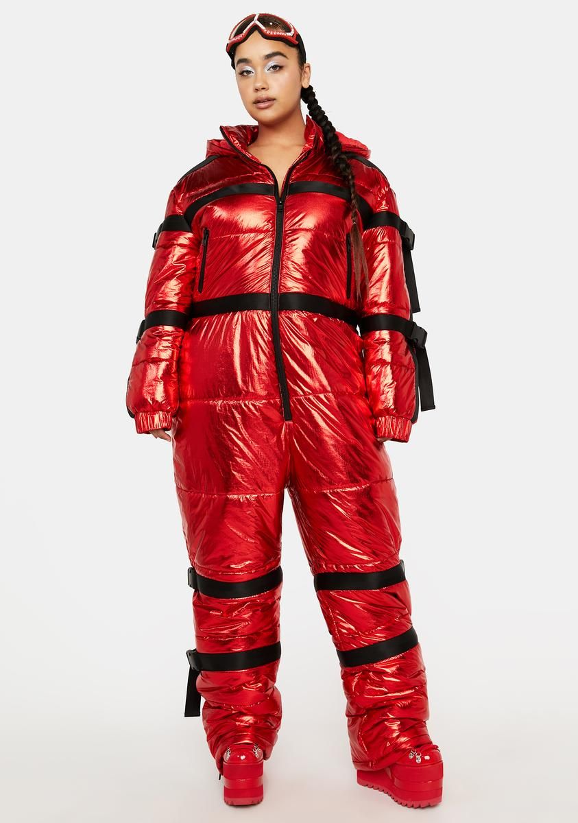 Plus Berry Delighted Metallic Snowsuit sold by Dolls Kill product image thumbnail 3