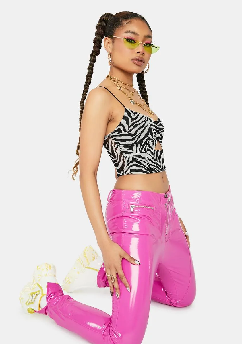 Hard To Read Zebra Print Tank Top sold by Dolls Kill product image thumbnail 2