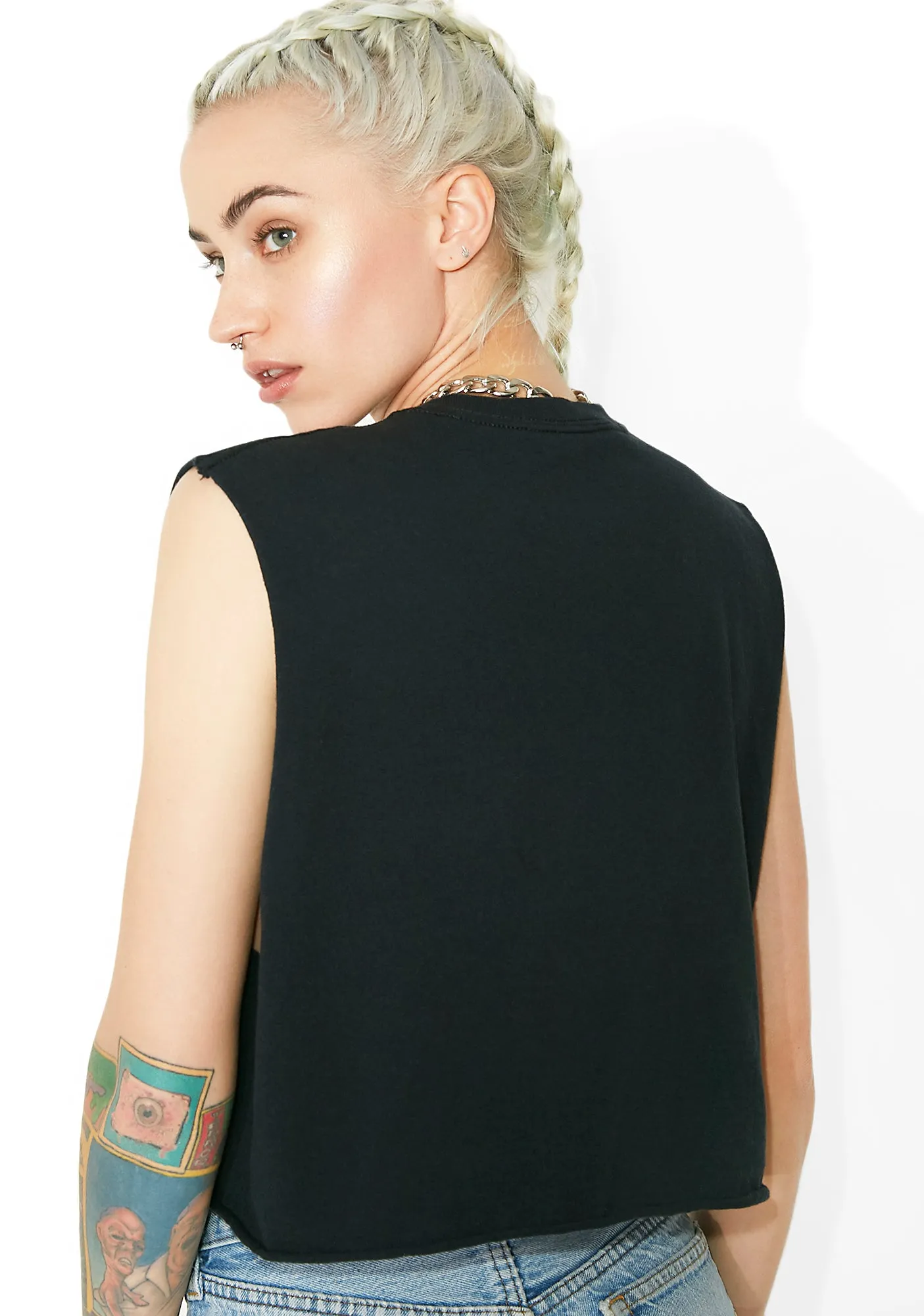 Shoot To Thrill Cropped Tee sold by Dolls Kill product image thumbnail 4