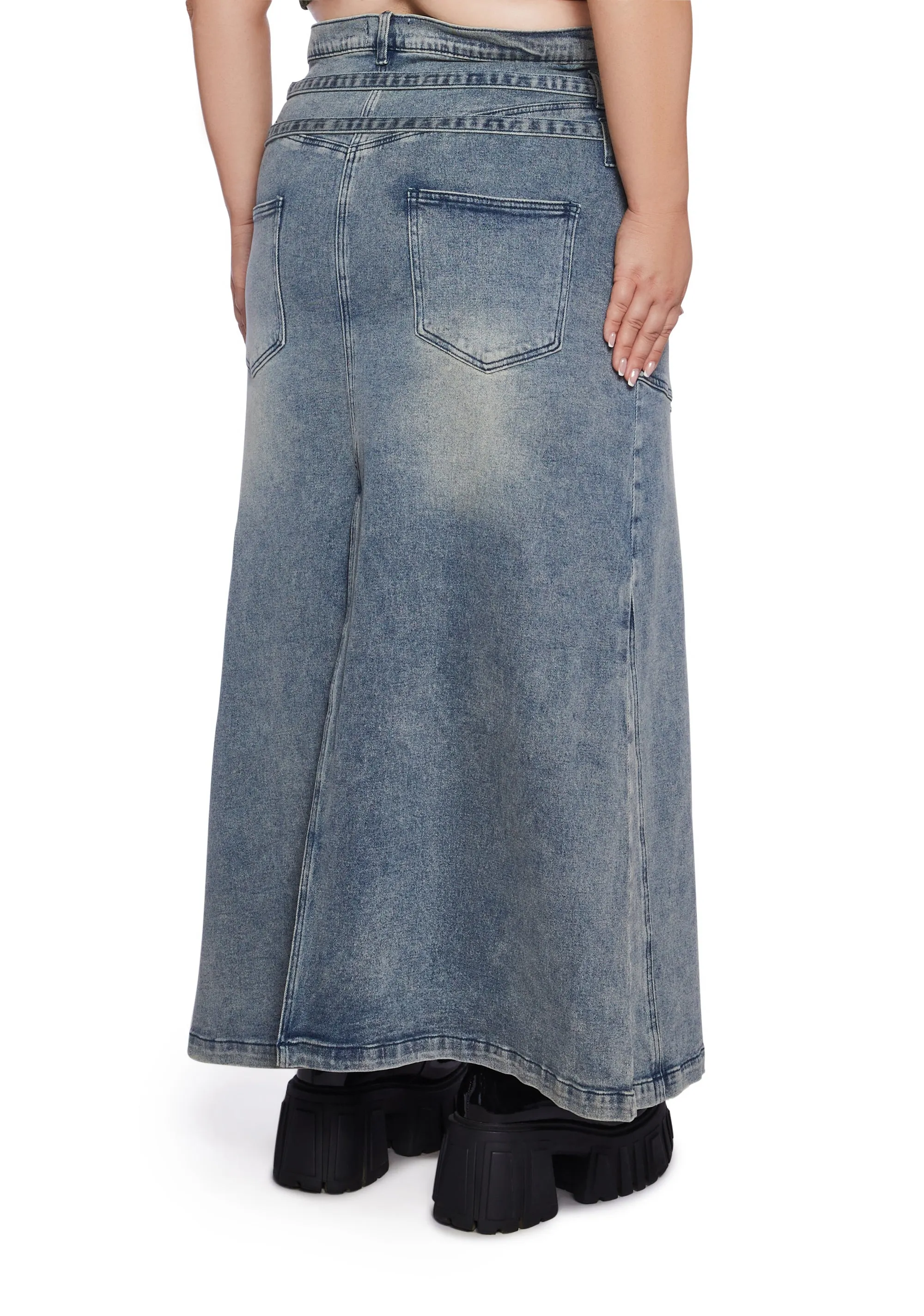 Plus Worry Less Maxi Skirt sold by Dolls Kill product image thumbnail 4