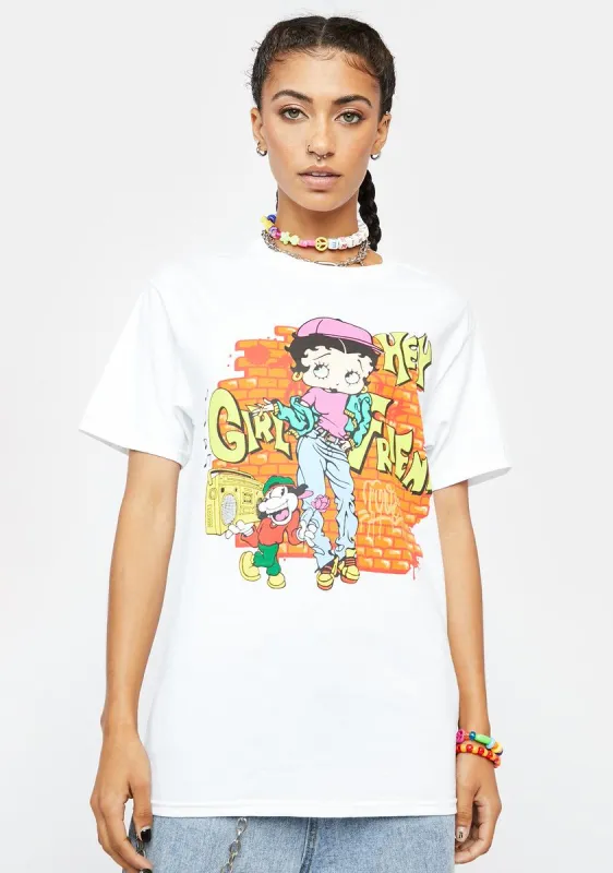 Betty Boop Hey Girl Graphic Tee sold by Dolls Kill