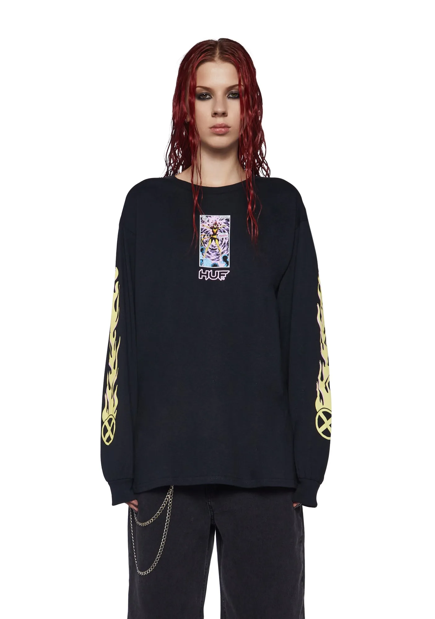 Phoenix Rising Long Sleeve Tee sold by Dolls Kill