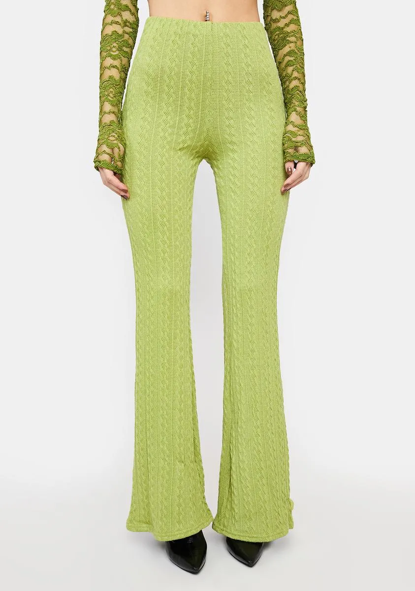 The Wait Is Over Flare Pants sold by Dolls Kill