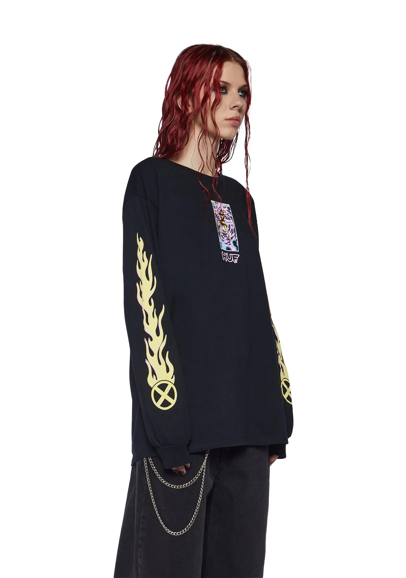 Phoenix Rising Long Sleeve Tee sold by Dolls Kill product image thumbnail 3