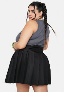 Plus Onyx Just Like Candy Pleated Skirt sold by Dolls Kill