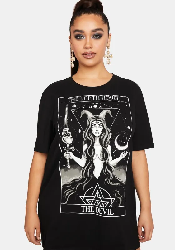 Plus Capitalized Energy Oversized Graphic Tee sold by Dolls Kill