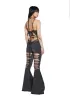 Reverb V-Cut Slashed Bell Bottom Jumpsuit sold by Dolls Kill