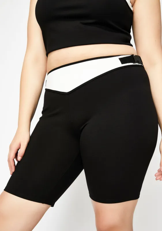 Mz Booked N' Busy Biker Shorts sold by Dolls Kill