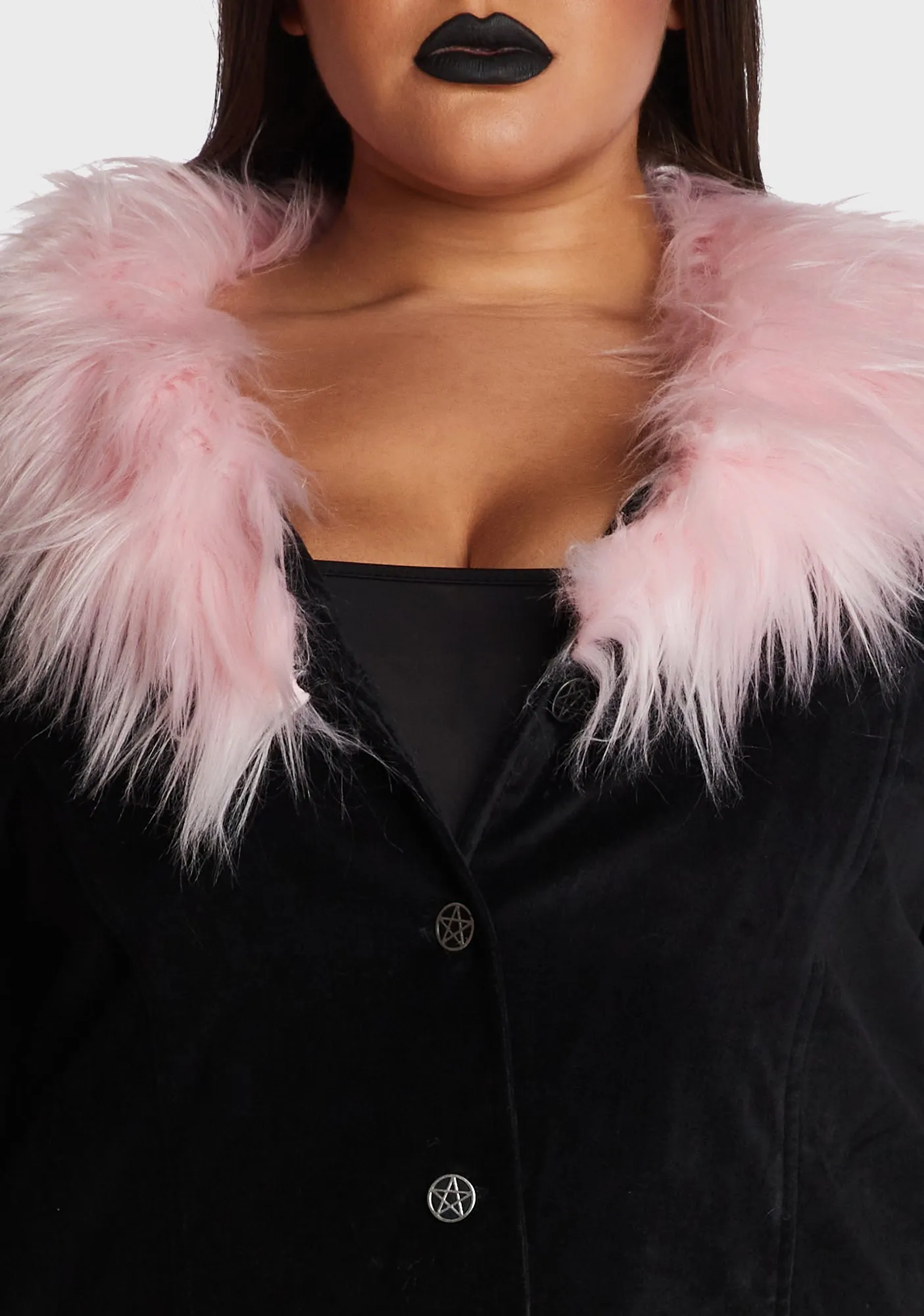 Plus Morbid Beauty Velveteen Coat sold by Dolls Kill product image thumbnail 5