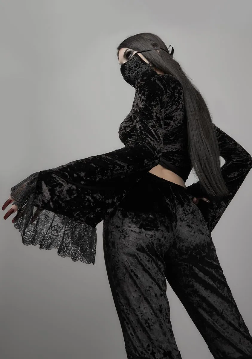 Abandon All Hope Bell Sleeve Top sold by Dolls Kill product image thumbnail 4