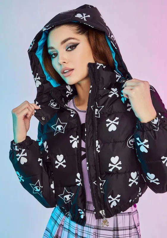 Sayonara Sweetheart Cropped Puffer Jacket sold by Dolls Kill