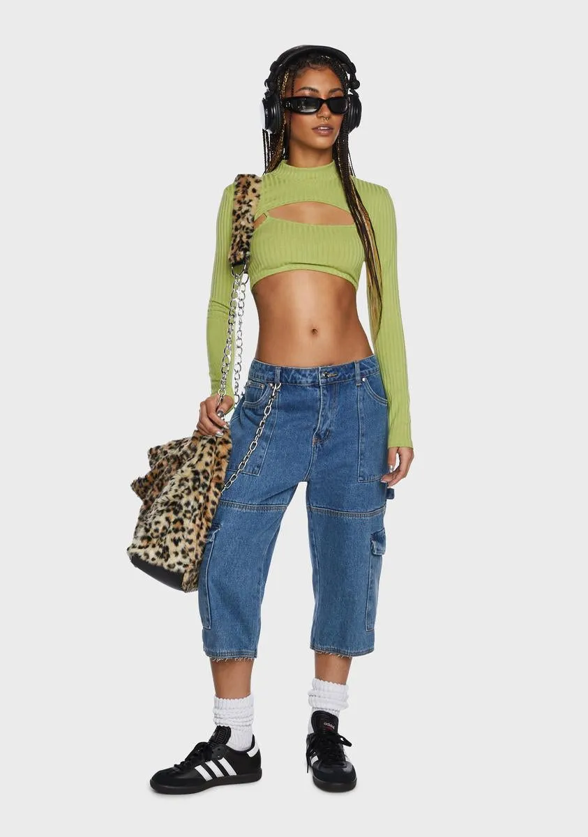 Ash Ribbed Two-Piece Top sold by Dolls Kill product image thumbnail 5