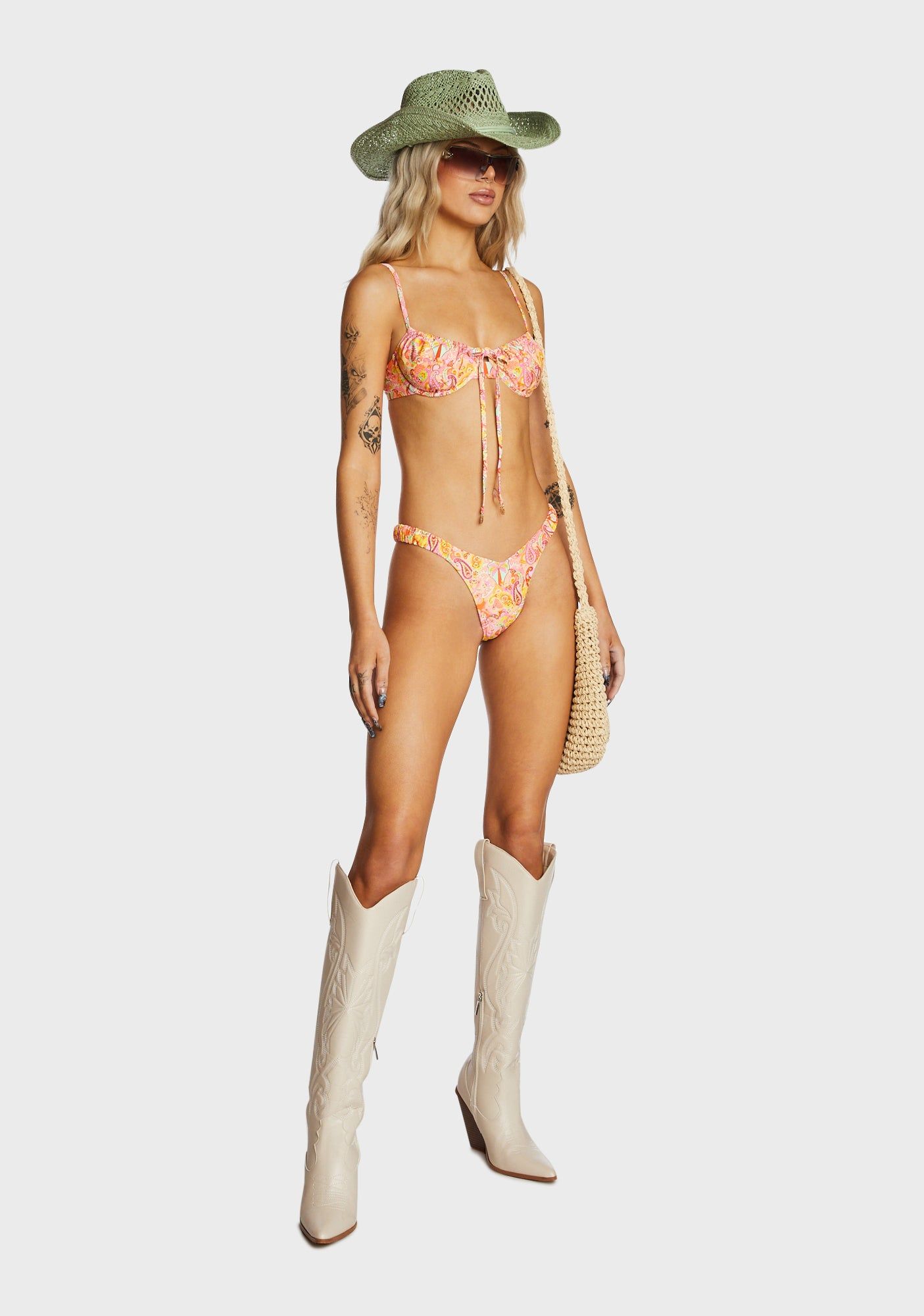 Ruched Underwire Bra Bikini Top - Bahama Rama sold by Dolls Kill product image thumbnail 3